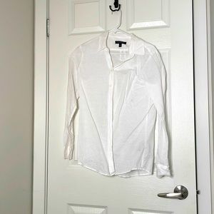 Banana Republic White Button Down